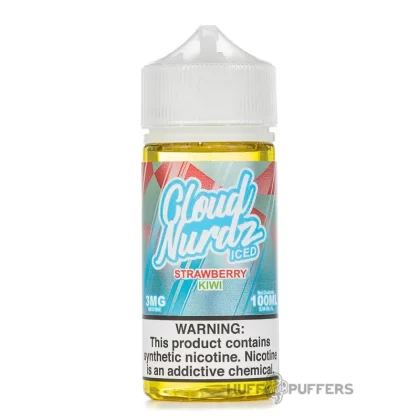 Cloud Nurdz – Iced Strawberry Kiwi 100mL - Nicotine Strength#0mg>3mg>6mg