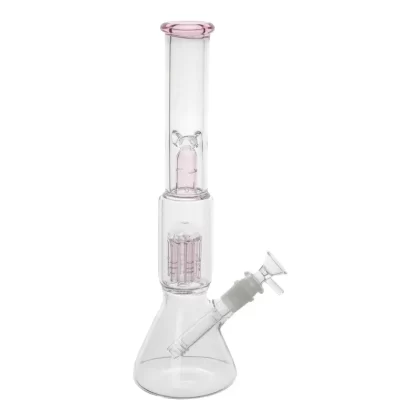 Pink Bullet Perc Beaker Bong – 14in