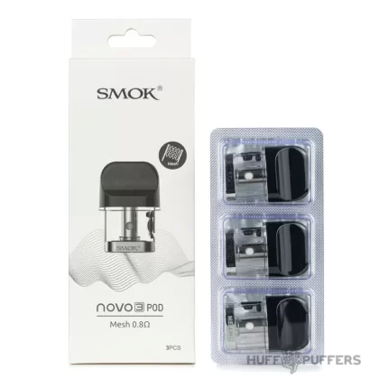 Smok Novo 3 Replacement Pods - 0.8 ohm Mesh