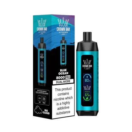 Al Fakher Crown Bar Berry Blue Ice 8000 Puffs 5Mg