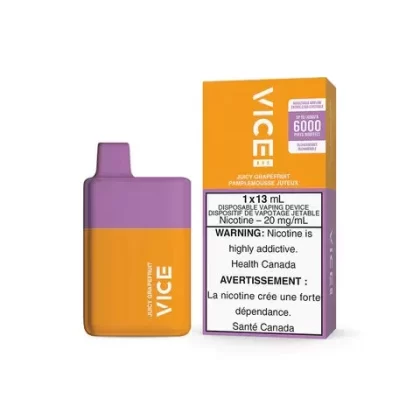 Vice Box Rechargeable Disposable Vape – 6000 Puffs – Juicy Grapefruit
