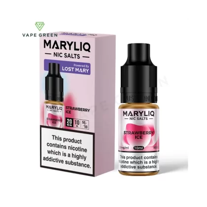 Strawberry Ice Nic Salt E-Liquid by Lost Mary Maryliq - Eliquidsupply