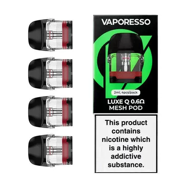Vaporesso Luxe Q Replacement Pod - Resistance#0.6 Pods>0.8 Pods>1.0 Pods>1.2 Pods