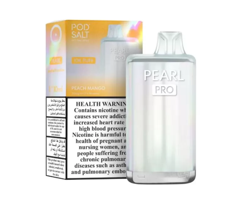 Pod Salt Pearl Pro Rechargeable Disposable Vape (10,000 Puffs) - Blueberry Lemonade / 20 mg - Image 3