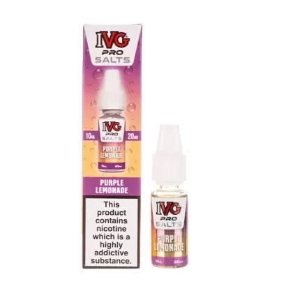 Purple Lemonade Nic Salt E-Liquid by IVG Pro Salts - 10mg