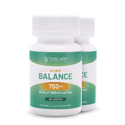 750mg Pure Balance CBD Softgels by Pure Hemp Botanicals