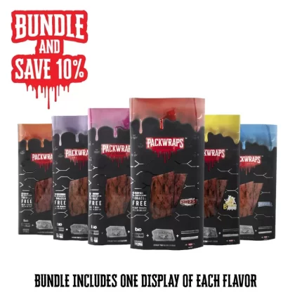 Packwraps™ x BIO™ x Twisted™ | All Flavors in One Hemp Wrap Kit | Combo – 60 Count