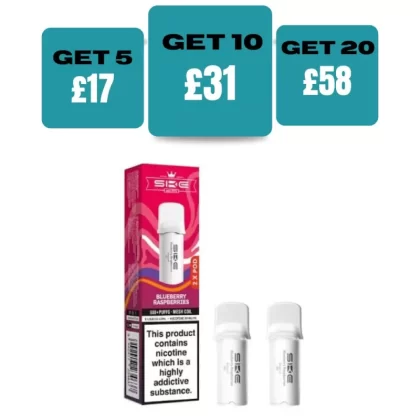SKE 600 Pro Prefilled Pods (Pack of 2) - £4.99 or 5 for £17 - Cherry Ice