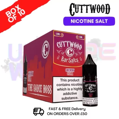 Cherry Cola Cuttwood Bar Salt BOX OF 10