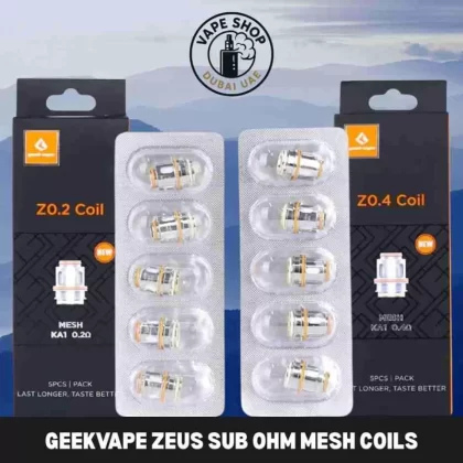 GEEKVAPE Zeus Sub Ohm Mesh Coils (5-Pack) in Dubai, UAE - Vape Product, Vape Product (D8772B)