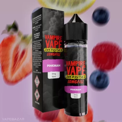 Vampire Vape Overdosed Longfill – Pinkman 10ml - Beeren Mix / Himbeere / Zitrone / Erdbeere / Blaubeere