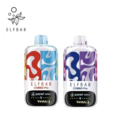 Elf Bar COMBO Pro 30000 – 30K Puffs Adjustable Airflow 700mAh Disposable Vape - 30000 puffs; Vape Product; Blackberry & Passion Fruit, Cherry & Peach Lemonade