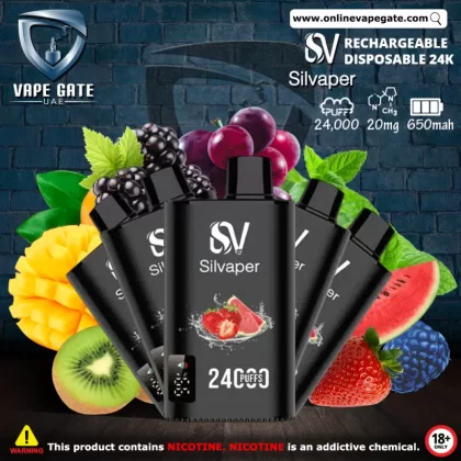 Silvaper Disposable Vape 24000 Puffs - 20 mg / Watermelon Bubblegum