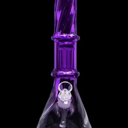 Smoke Cartel Twisted Neon Beaker with Tree Perc
