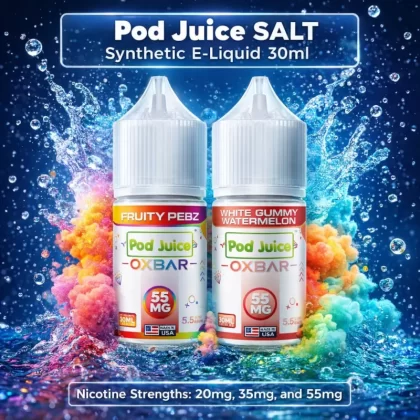Pod Juice SALT Synthetic E-Liquid 30ml - Red Tobacco / 35mg - Vapeciga
