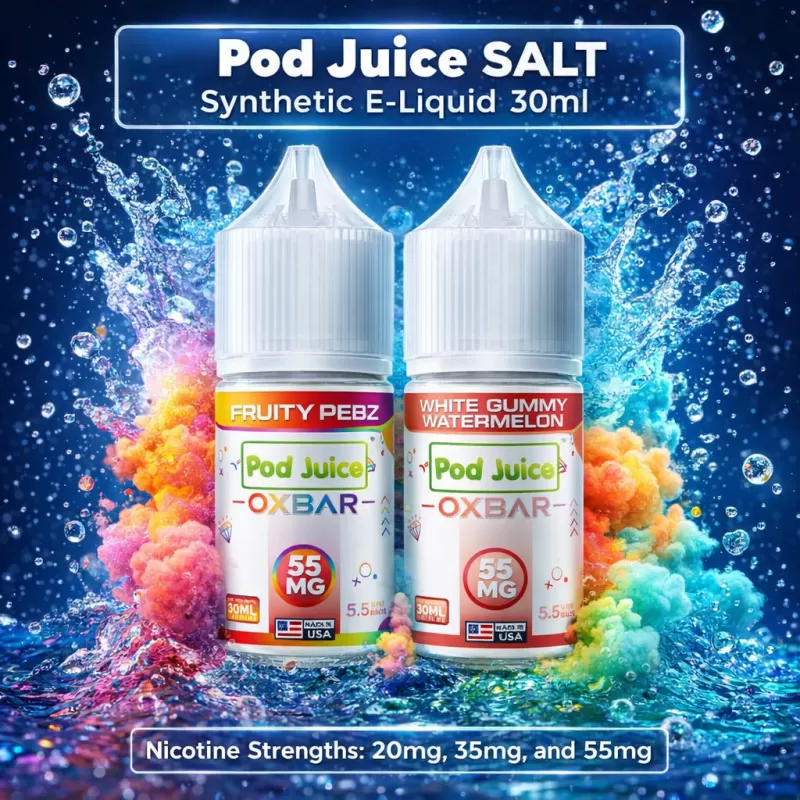 Pod Juice SALT Synthetic E-Liquid 30ml - Red Tobacco / 35mg - Vapeciga