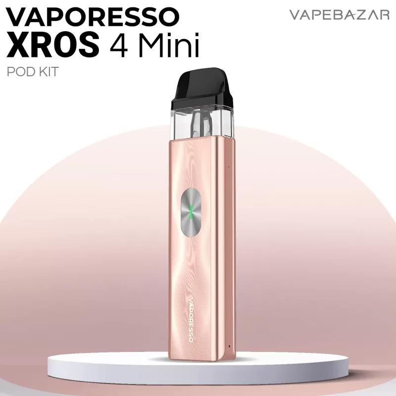Vaporesso XROS 4 Mini Kit – Champagne Gold - Vaporesso / Pod Kit / 1000 mAh / max. 30 Watt / USB-C / 3 ml
