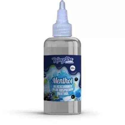 Kingston E-liquids Menthol 500ml Shortfill - Flavour#Black Grape lime Bubblegum Menthol>Blackcurrant Blue Rasberry Menthol>Blue Raspberry Menthol>Minty Menthol>Super Ice Menthol>Tropical Fru