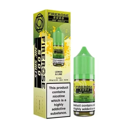 ELUX FIREROSE 5000 LEMON & LIME 10ML NIC SALT E-LIQUID