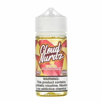 Cloud Nurdz – Banana Dragon Berry 100mL – 70VG Tropical Vape