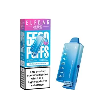 Elf Bar AF5500 Prefilled Kit Blueberry Sour Raspberry - Strength#20mg (9113DA) (9113DA)