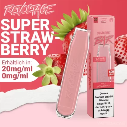 Revoltage Bar – Super Strawberry - Vapebazar