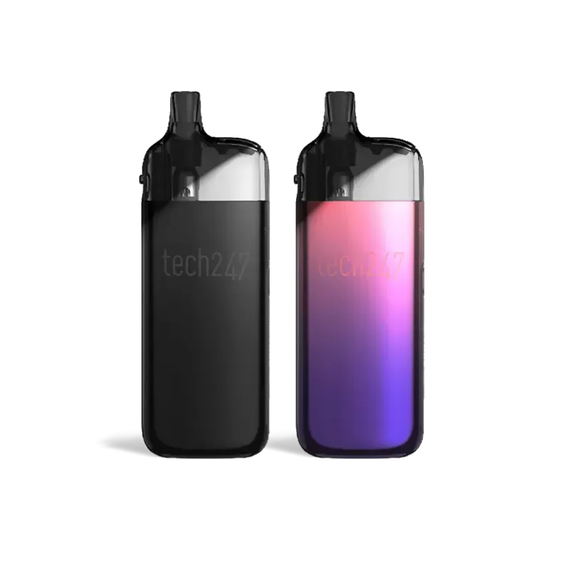 Smok Tech247 Pod Kit - Black, Blue Gradient (2EE5EB)