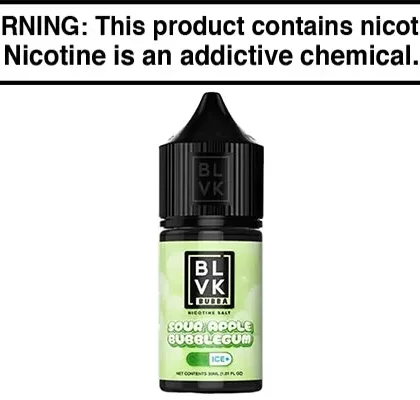 SOUR APPLE BUBBLEGUM BY BLVK BUBBA SALT 30ML - Vapejuice