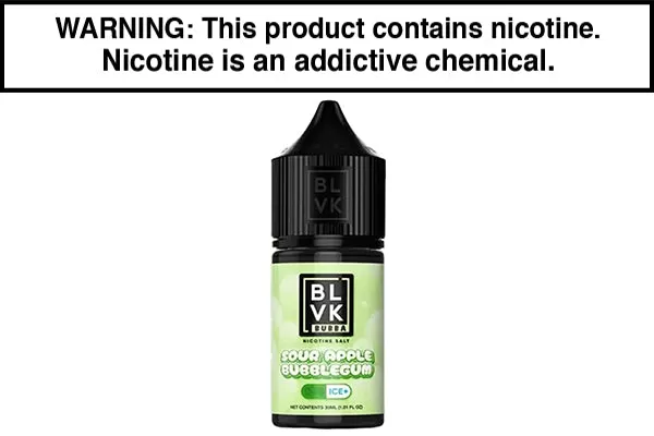 SOUR APPLE BUBBLEGUM BY BLVK BUBBA SALT 30ML - Vapejuice