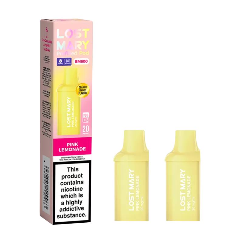 Pink Lemonade Lost Mary BM600 Pods - Vapeshop Co