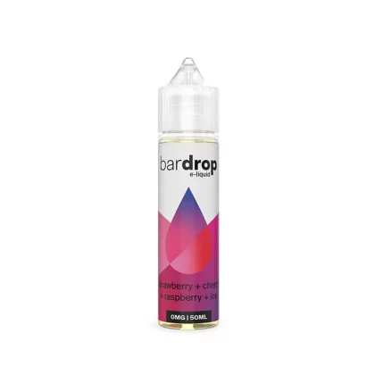 Bar Drop Strawberry Cherry Raspberry Ice 50ml Shortfill E-Liquid - Vapestore Co