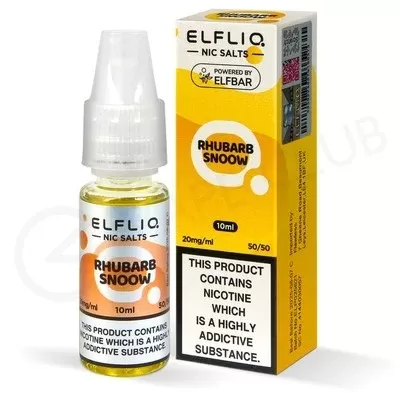 Rhubarb Snoow Nic Salt E-Liquid by Elf Bar Elfliq - Ecigpremium
