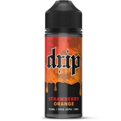 DRIP STRAWBERRY ORANGE 100ML SHORTFILL E-LIQUID - Ecigpremium