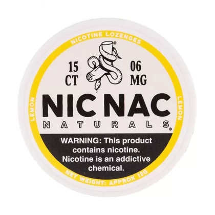 Lemon Nicotine Lozenges by Nic Nac Naturals - Vapesuperstore Co