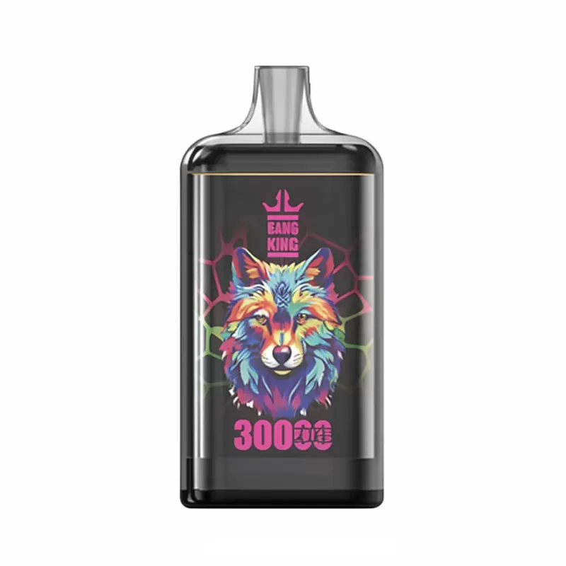 Bang King Crystal 30K Mesh Disposable Vape - Strawberry Watermelon, Blue Razz Ice; 3-nicotine, 2-nicotine - Image 2
