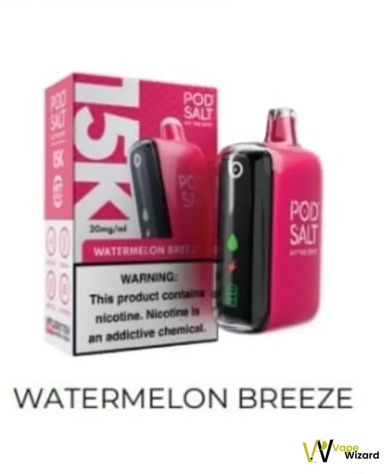 Pod Salt 15000 Puffs Disposable Vape 20mg in the UAE - Banana Ice, Blue Raspberry; Vape Product, Box of 10 Pcs (873EAC) - Image 2