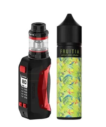 GeekVape Aegis Mini Starter Kit - Black Red / Passion Fruit Guava Punch by Fruitia