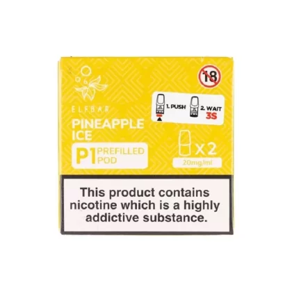 Elf Bar Mate P1 Pineapple Ice Pods (2 Pack) - Nicotine Strength#20mg (454ECD)