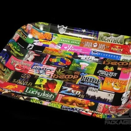RAW History 101 Large Metal Rolling Tray 1/Box