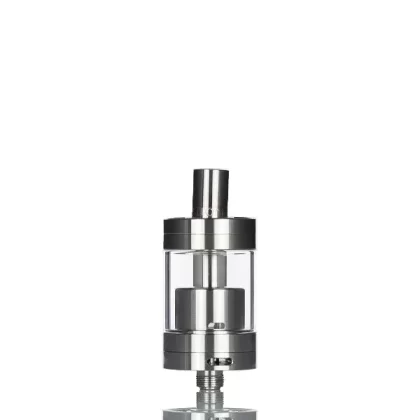 YG Creations Asylum 22mm RTA (DISCONTINUED) - Black Titanium, Polished Titanium
