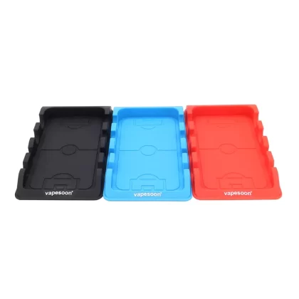 Vapesoon Car Center Console Silicone Mat for Ecig & Cell Phone Sub- Ohm Tank Atomizer - Red