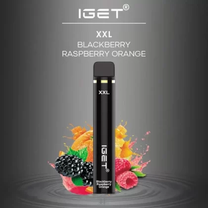 IGET XXL Vape – Blackberry Raspberry Orange (1800 Puffs)