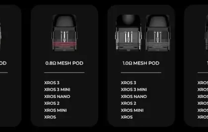 Vaporesso XROS Replacement Pods – 0.6 0.8 1.0 and 1.2 – 2 pack and 4 Pack