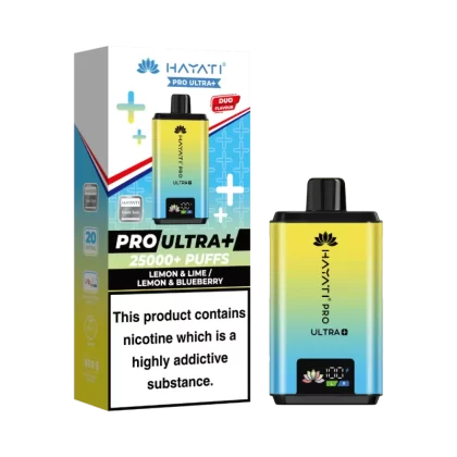 Hayati Pro Ultra Plus 25k Puffs Vape Kit Lemon & Lime / Lemon & Blueberry - 20mg