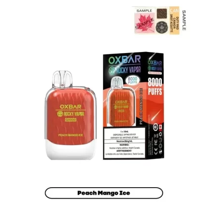 OX BAR 8000 – PEACH MANGO ICE