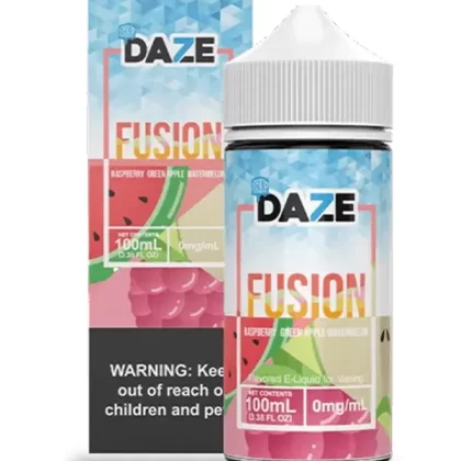 Iced Raspberry Green Apple Watermelon Fusion DAZE E Liquid 120ml - 0mg