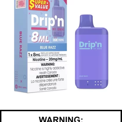 Blue Razz Drip’n 8mL Disposable Vape