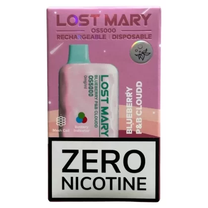 Blue Cotton Candy – Lost Mary OS5000 – Zero Nicotine