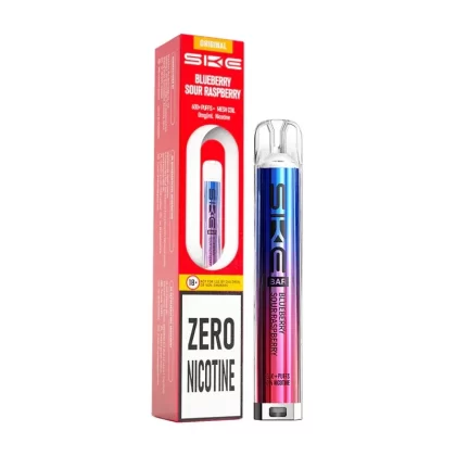 SKE Bar 600 Zero Nicotine Prefilled Pod Kit Blueberry Sour Raspberry - Strength#20mg (4B8B31)