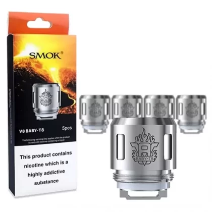 SMOK TFV8 Baby-T6 Sextuple Core – Coil - E Ciggbutiken Se